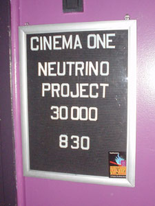 Cinema 1 - Neutrino Project 30,000